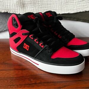 Men’s DC Red and Black Skate Shoes